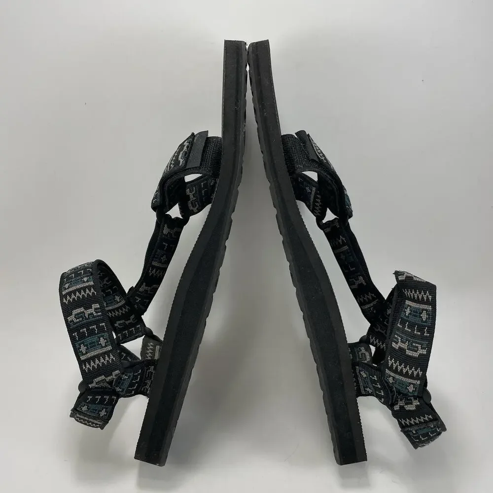 Teva Original Universal Sandals Mens Size 12 Black Geometric Hiking Water Active